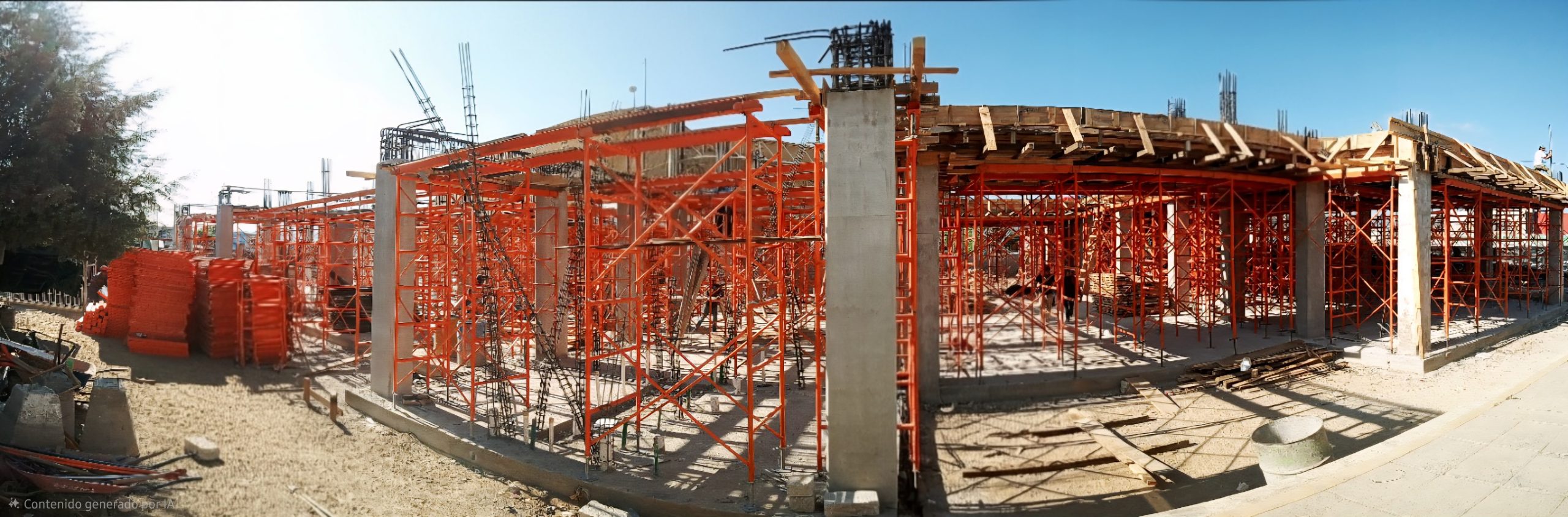 Centro de Desarrollo Comunitario Amozoc: Andamio Apuntalamiento